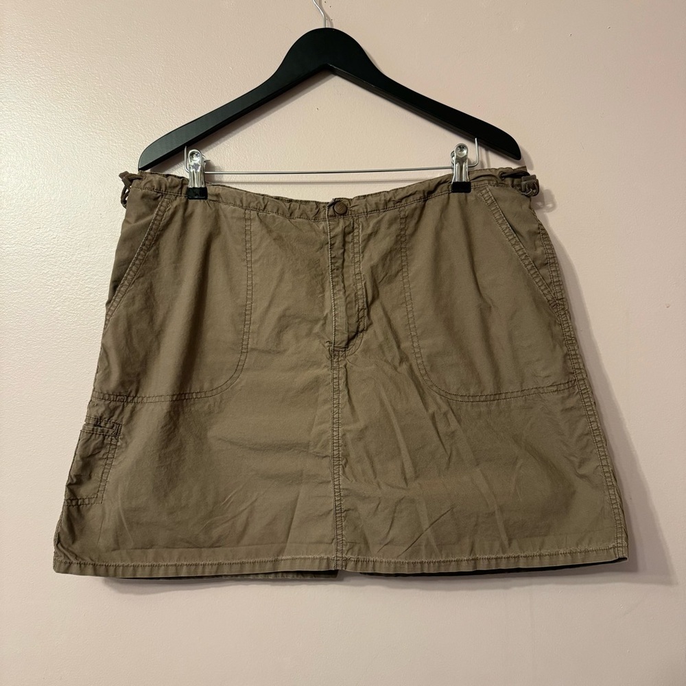 Columbia Drawstring Waist Skort Brown Women Size XL